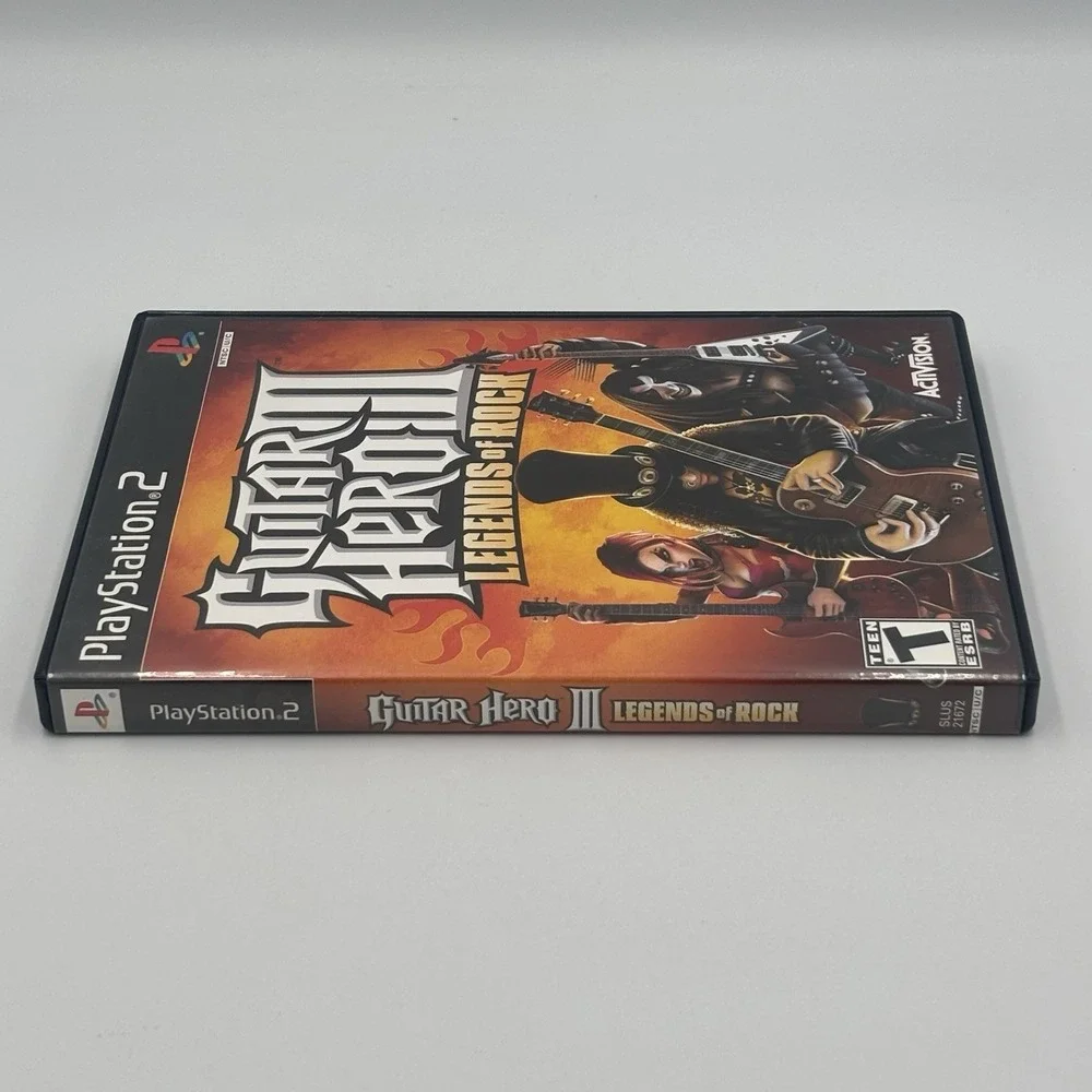 Guitar Hero 3 III Legends of Rock Game (PlayStation 2 2007) CIB